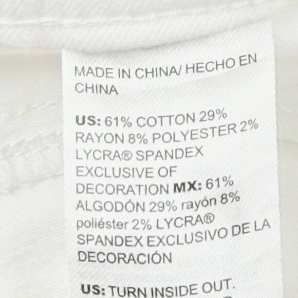 Chicos Womens Alabaster White Eyelet Hem Pull-On Ankle Jegging Size 1R US 8R NWT - Picture 7 of 11